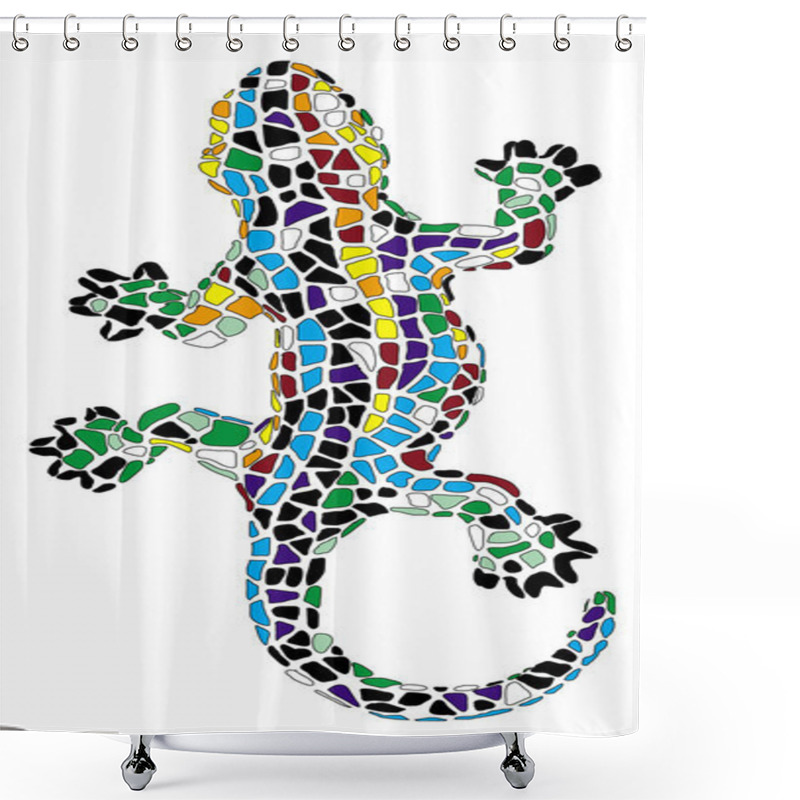 Personality  Lizard Shower Curtains