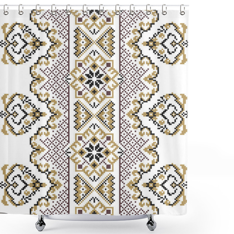 Personality  Ukrainian National Ornament Shower Curtains