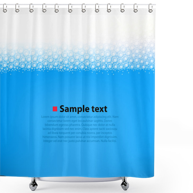 Personality  Foamy Water Background Shower Curtains