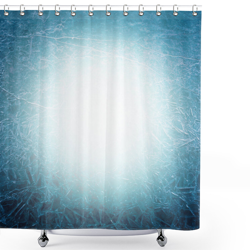 Personality  Ice Background Shower Curtains