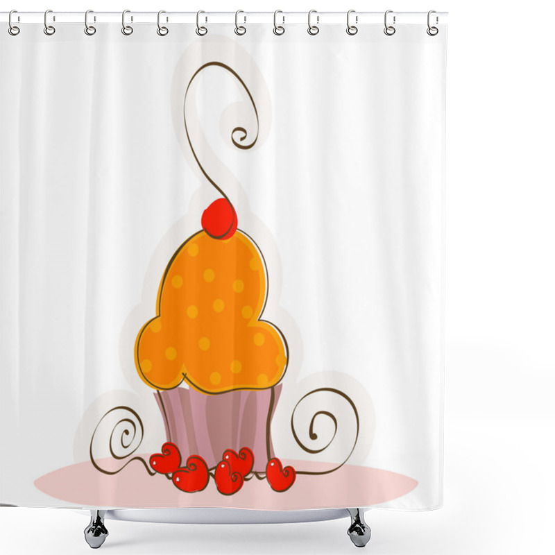 Personality  Swett Cake Shower Curtains