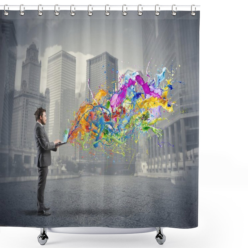 Personality  Creative Business Shower Curtains