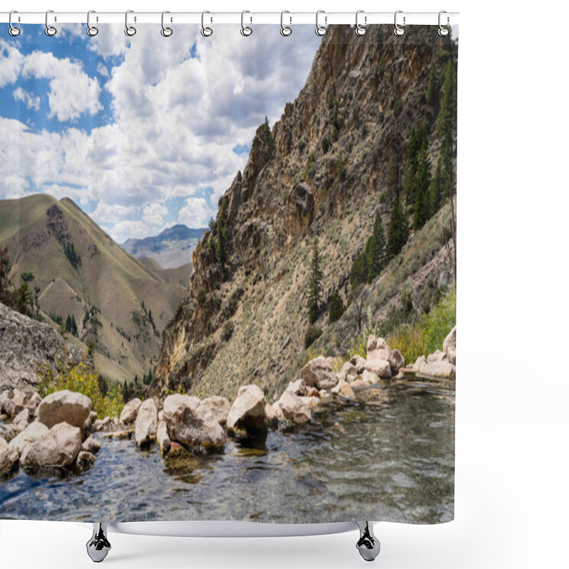 Personality  Goldbug Hot Springs In Idaho, In The Salmon-Challis National For Shower Curtains