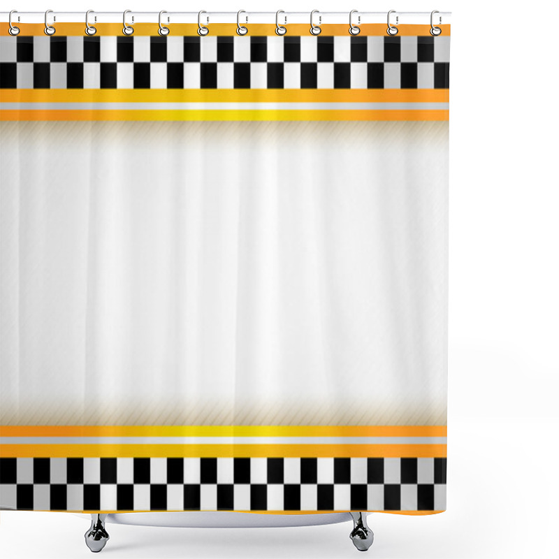 Personality  Taxi Background Shower Curtains