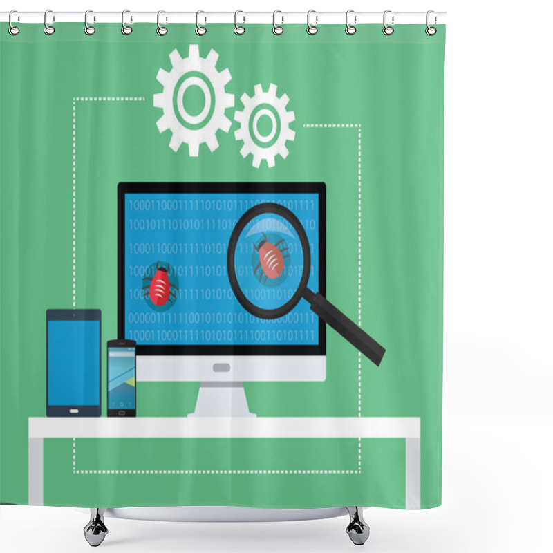 Personality  Software Testing Shower Curtains