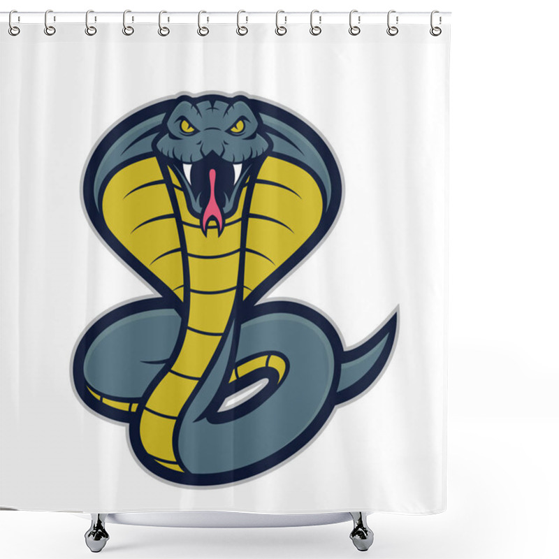 Personality  Cobra Snake Mascot Shower Curtains