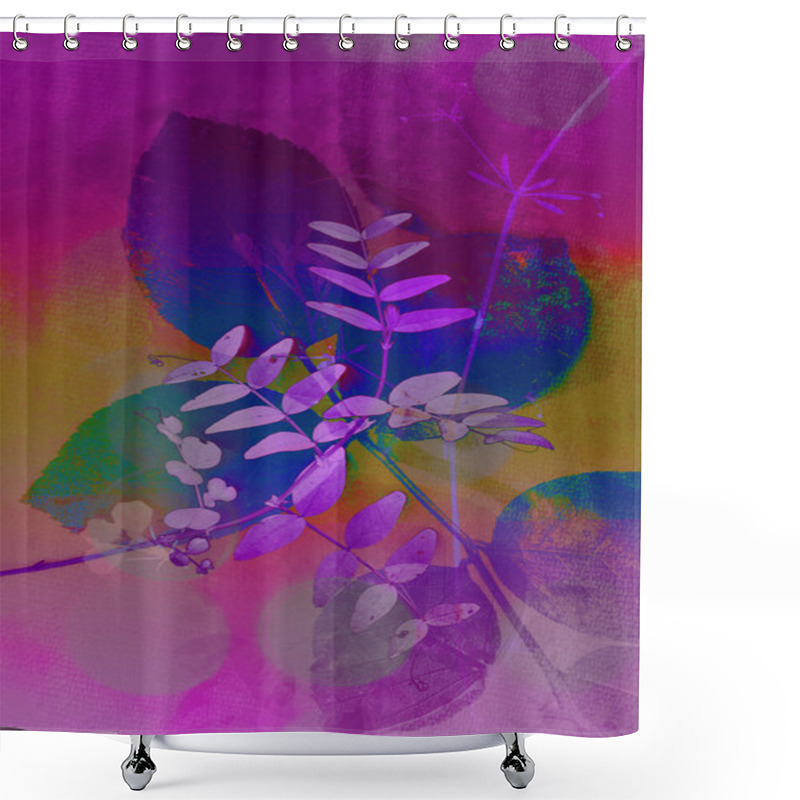 Personality  Natural Artistic, Floral Background Shower Curtains