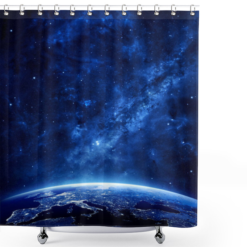 Personality  Earth At Night  Shower Curtains