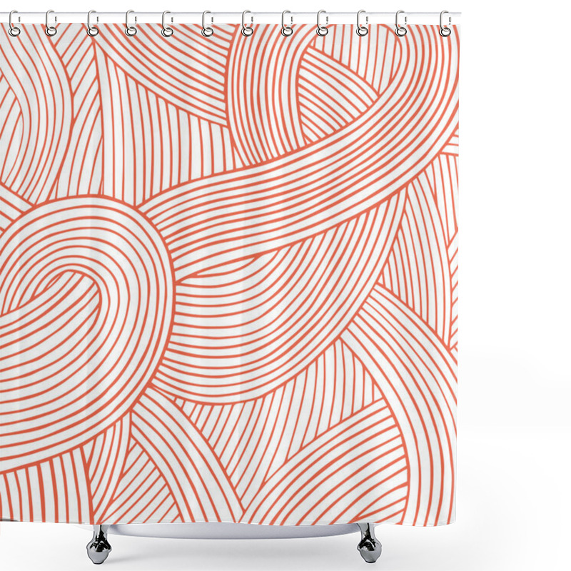 Personality  Hand Drawn Spaghetti Shower Curtains