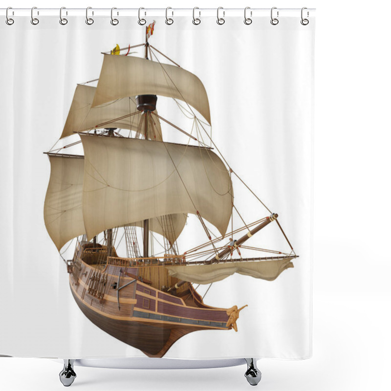 Personality  Spanish Galleon Shower Curtains