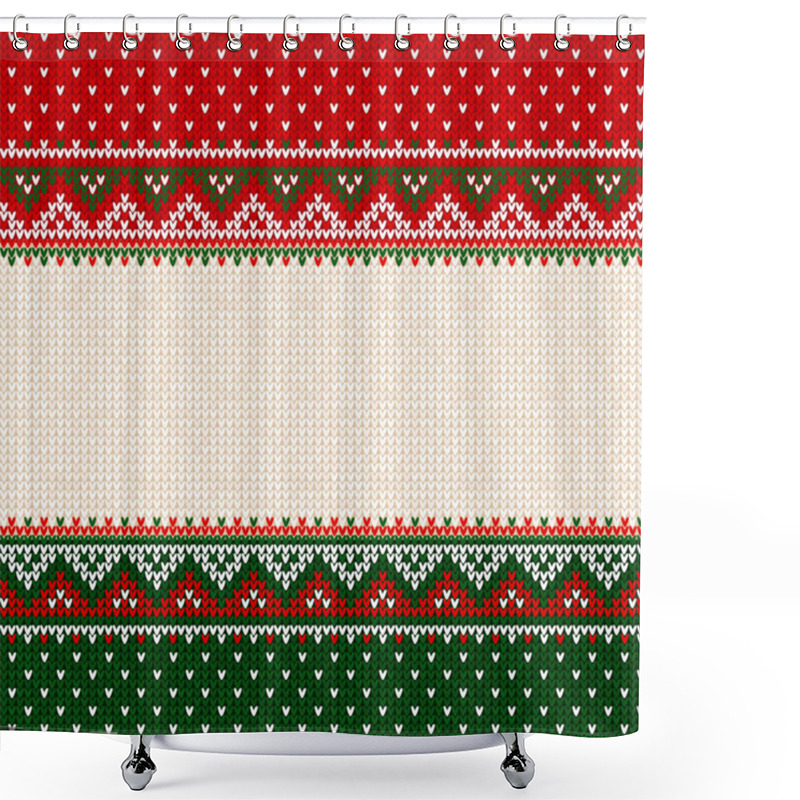 Personality  Merry Christmas Happy New Year Greeting Card Frame Scandinavian Ornaments Shower Curtains