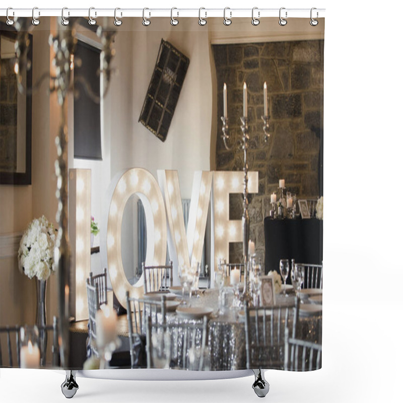 Personality  Modern Wedding Venue Shower Curtains