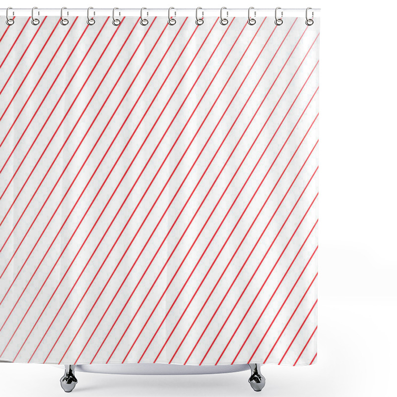 Personality  Diagonal Straight Lines Background Texture Shower Curtains