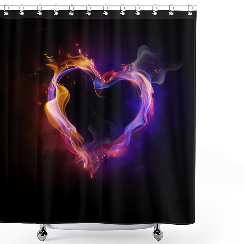 Personality  Flamy Symbol Shower Curtains