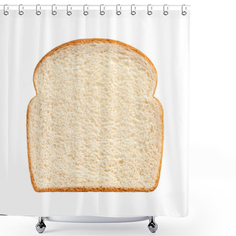 Personality  Bread Slice Isolated  Shower Curtains