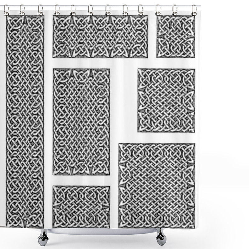 Personality  Celtic Seamless Pattern Shower Curtains