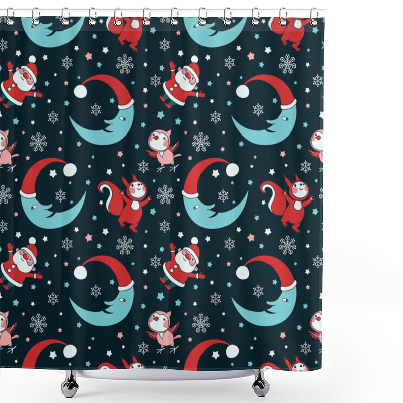 Personality  Animals And  Santa Pattern Shower Curtains