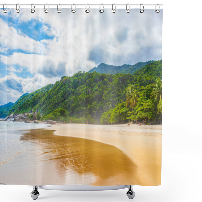 Personality  Amazing Praia De Lopes Mendes Beach On The Big Tropical Island Ilha Grande In Angra Dos Reis Rio De Janeiro Brazil. Shower Curtains