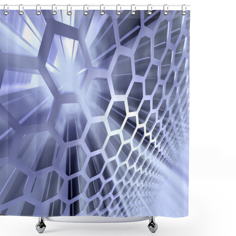 Personality  Technology Background Shower Curtains