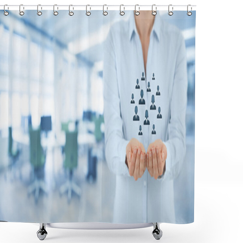 Personality  Customer Or Employees Care Concept Shower Curtains