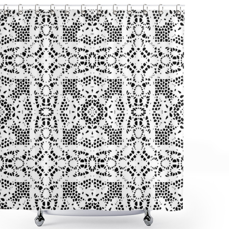 Personality  Lace Pattern, Seamless Background Shower Curtains