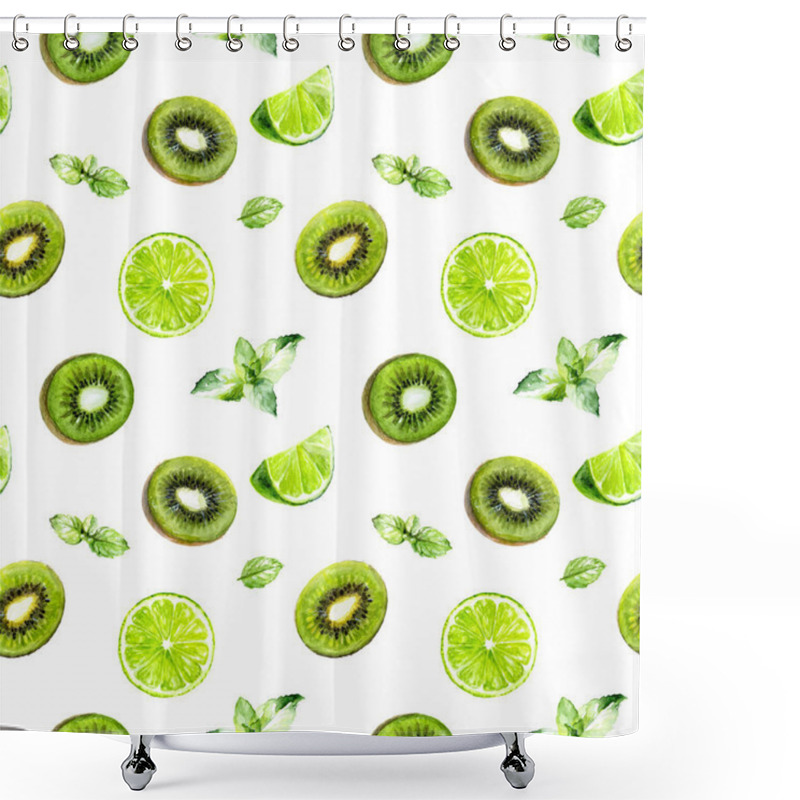 Personality  Kiwi, Lime And Mint Shower Curtains