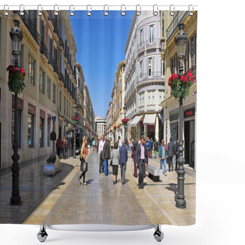 Personality  Calle Larios In Malaga, Spain Shower Curtains