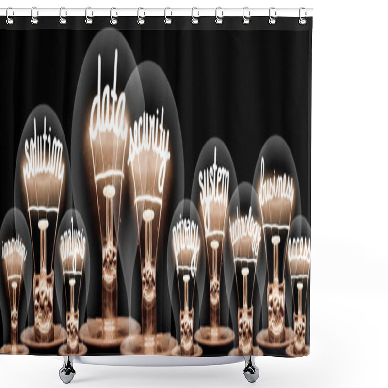 Personality  Light Bulbs Concept Shower Curtains