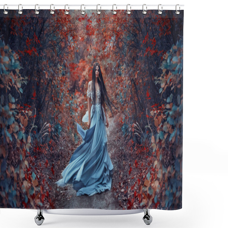 Personality  Forest Sorceress With A Bird Shower Curtains