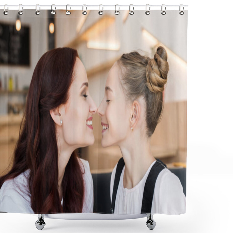 Personality  Beautiful Mother And Daughter Shower Curtains