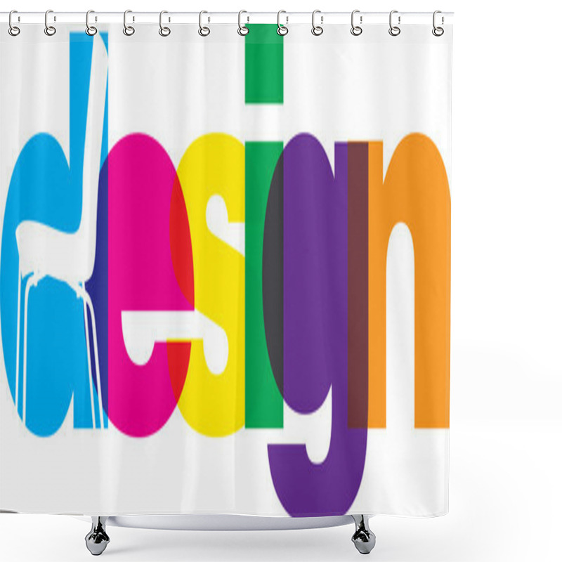 Personality  Interior Design Illustration Shower Curtains