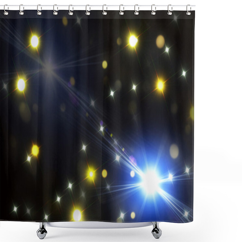 Personality  Beautiful Celebratory Background With Coloured Bokeh Shower Curtains