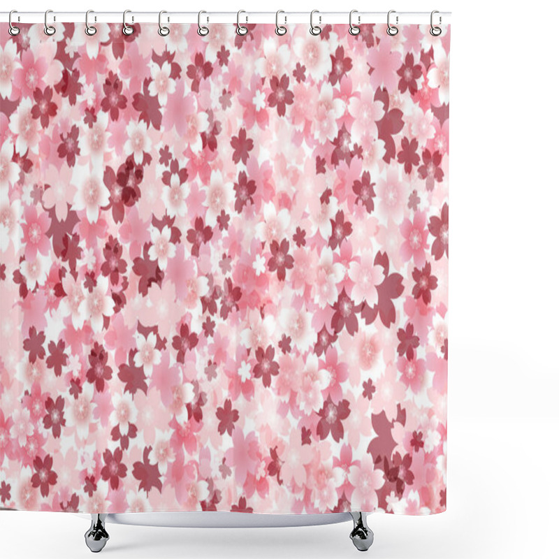 Personality  Cherry Blossoms Spring Japanese Pattern Background  Shower Curtains