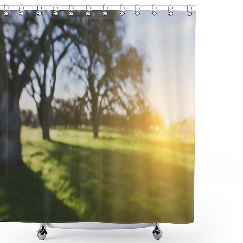 Personality  Blurred Nature Background Shower Curtains