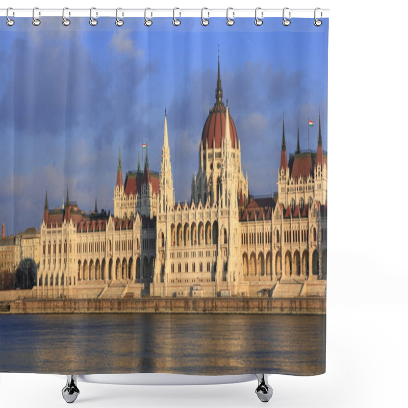 Personality  The Parliament Building In Budapest Shower Curtains