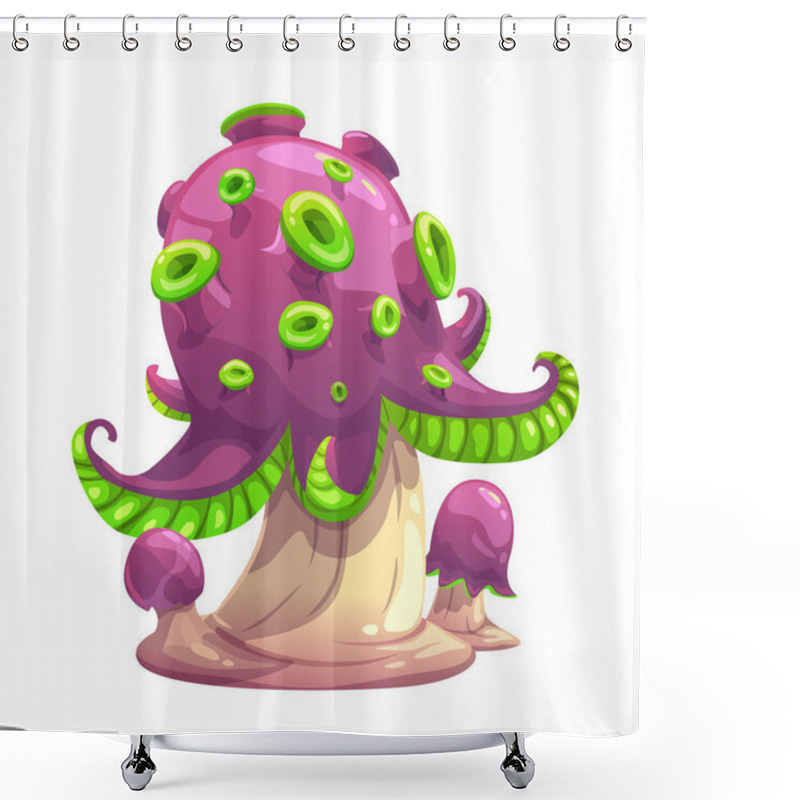 Personality  Fantasy Cartoon Mushroom. Shower Curtains