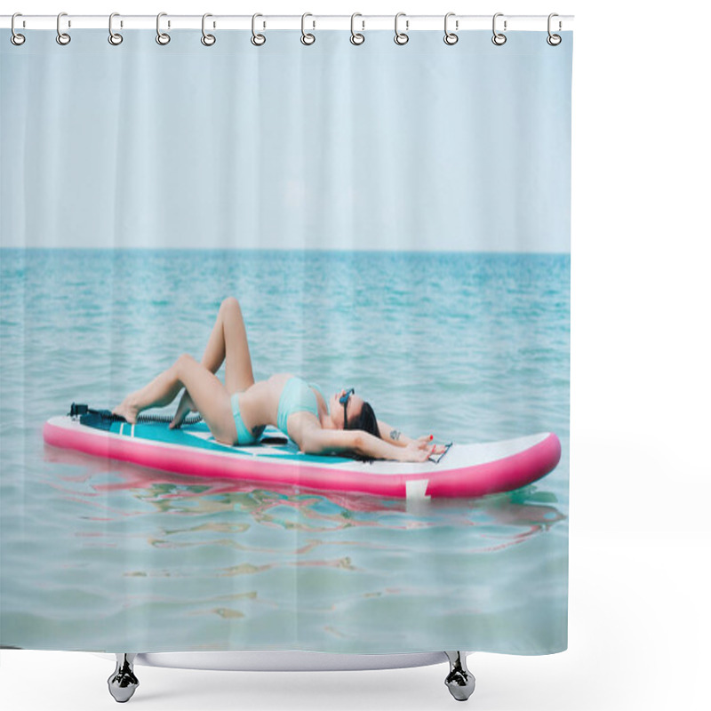 Personality  Resting Shower Curtains