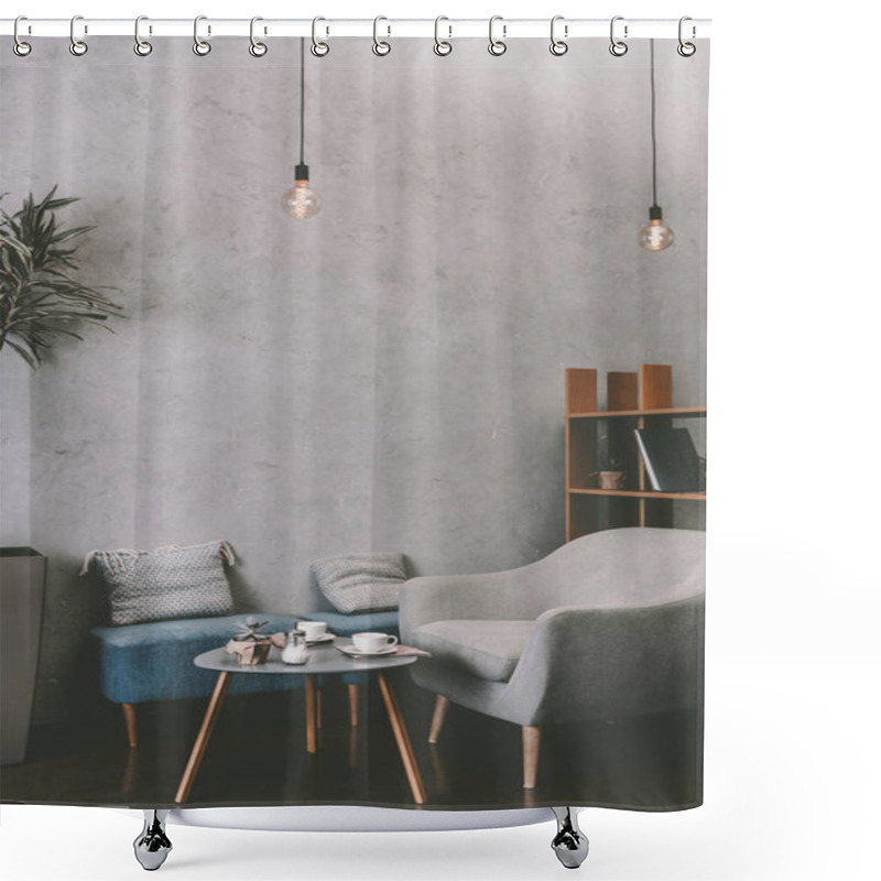 Personality  Modern Cozy Cafe Shower Curtains