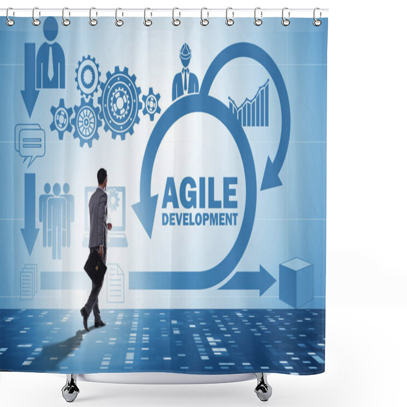 Personality  Concept Of Agile Software Development Shower Curtains