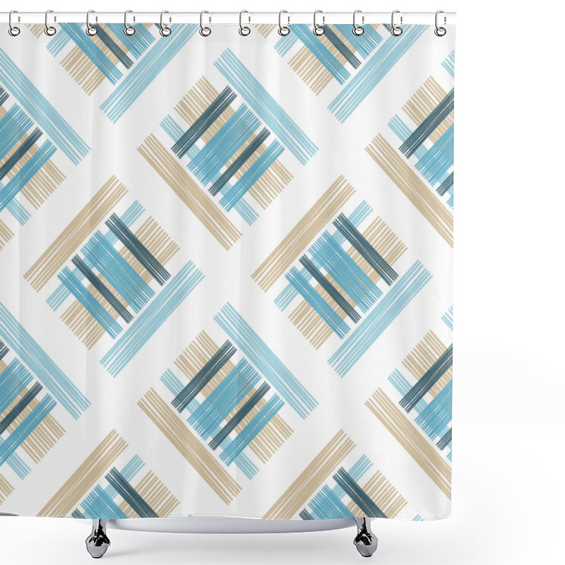 Personality  Seamless Geometric Pattern. The Texture Of The Strips. Scribble Texture. Textile Rapport. Shower Curtains