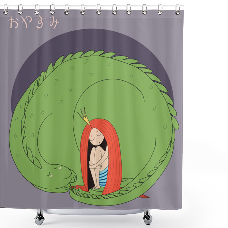 Personality  Night Princess Dragon Shower Curtains