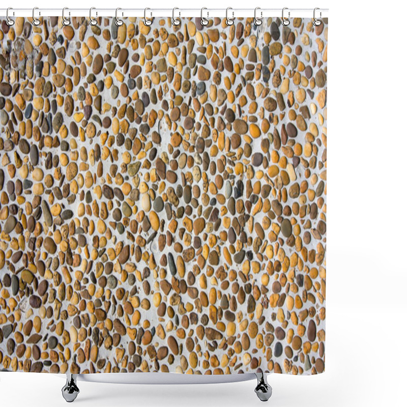 Personality  Background Of Small Marine Stones Shower Curtains