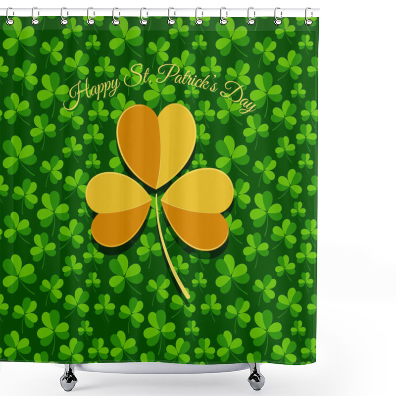 Personality  St. Patrick's Day Greeting Card Shower Curtains