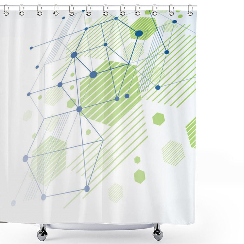 Personality  Modular Bauhaus Simple Geometric Figures Shower Curtains