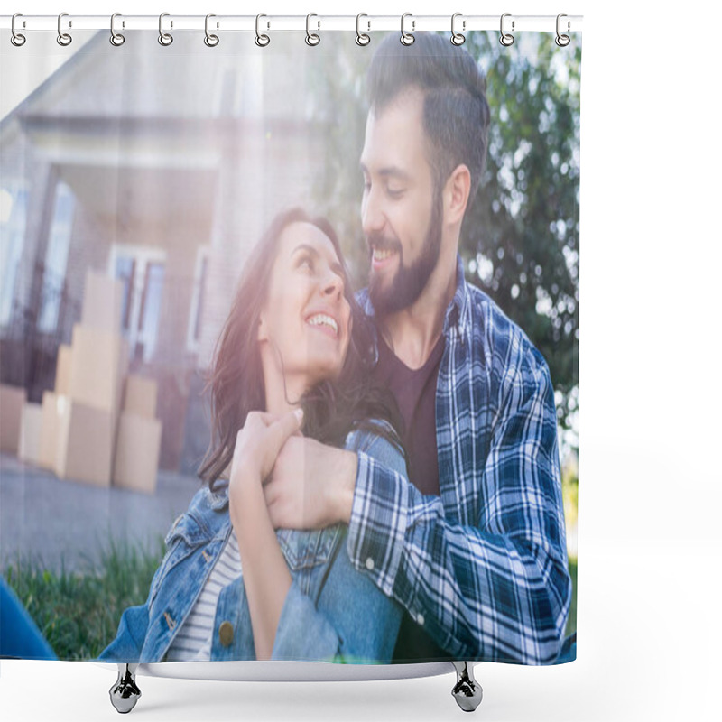 Personality  Couple Shower Curtains