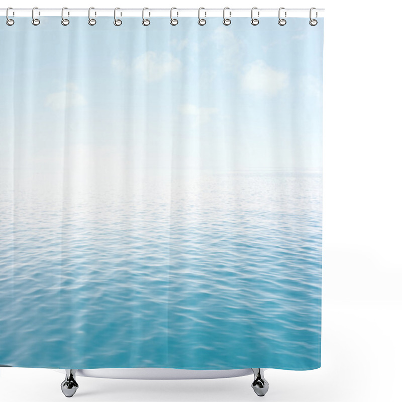 Personality  Blue Sea Shower Curtains