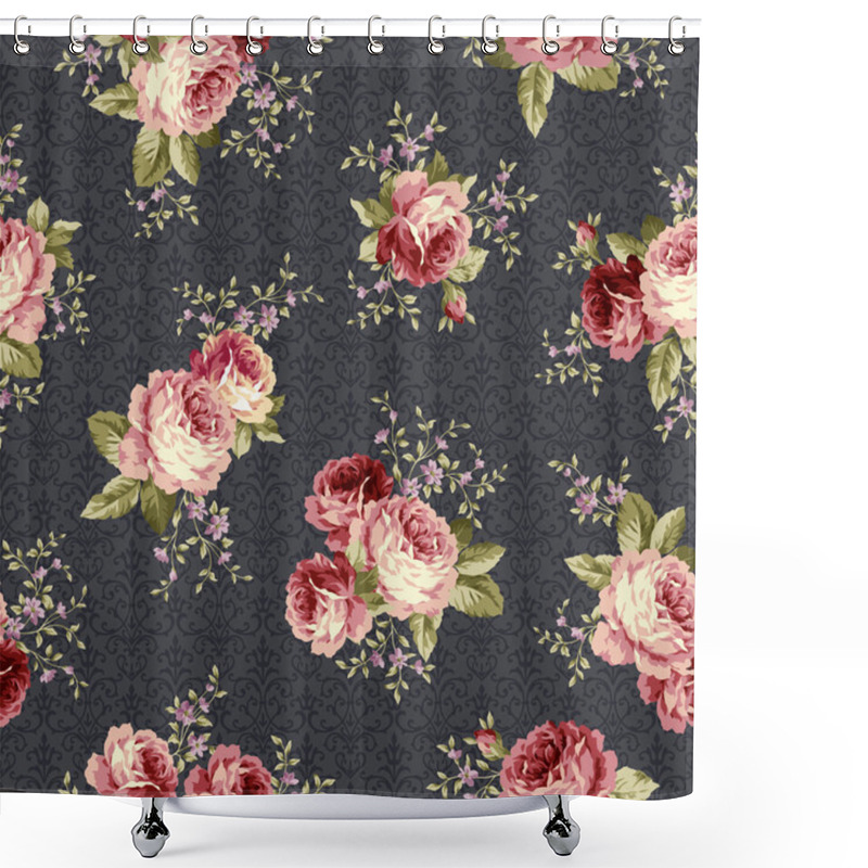 Personality  Rose Flower Pattern, Shower Curtains