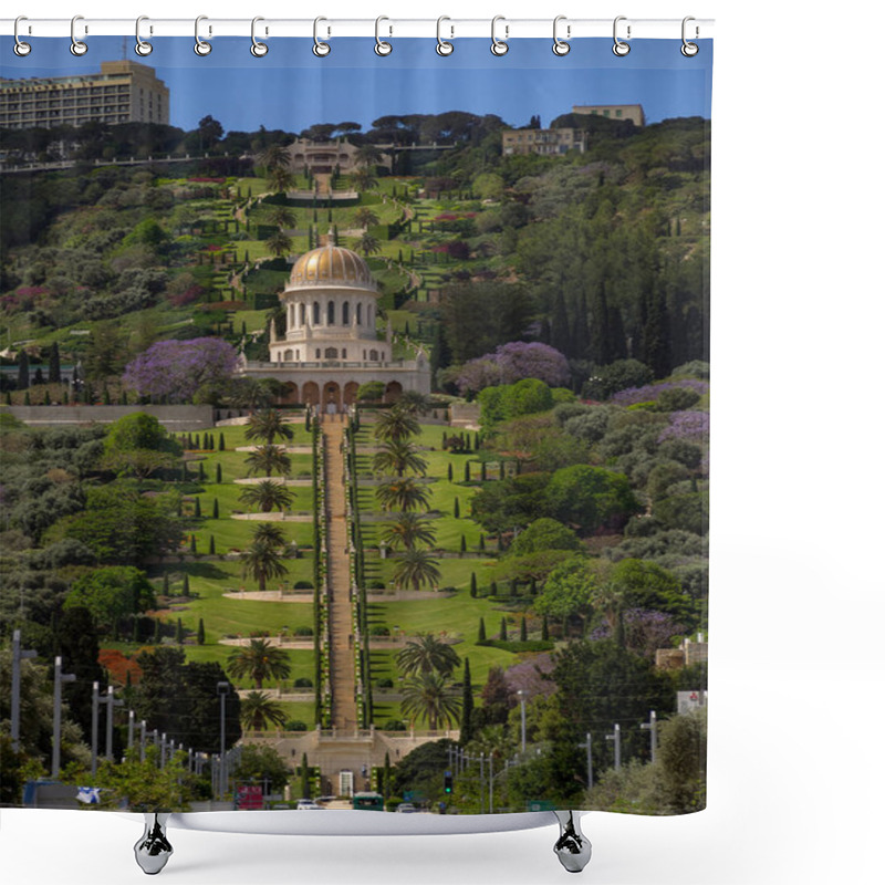 Personality  The Bahai Gardens In Haifa Shower Curtains