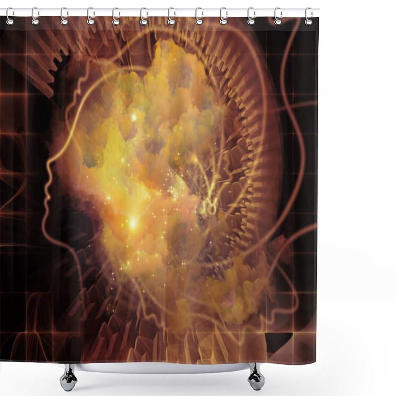 Personality  Visualization Of Inner Geometry Shower Curtains