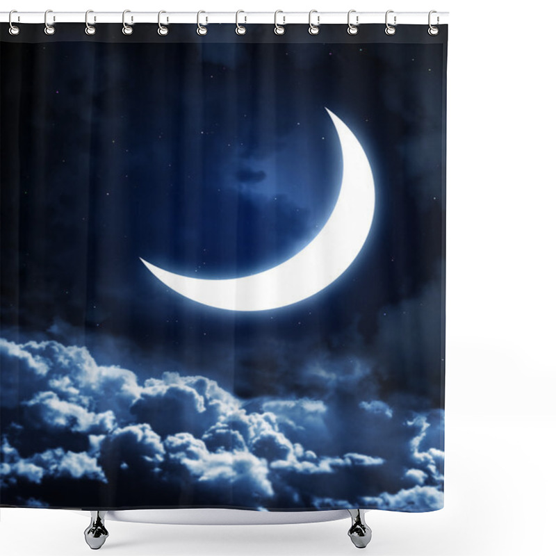 Personality  Moon Shower Curtains